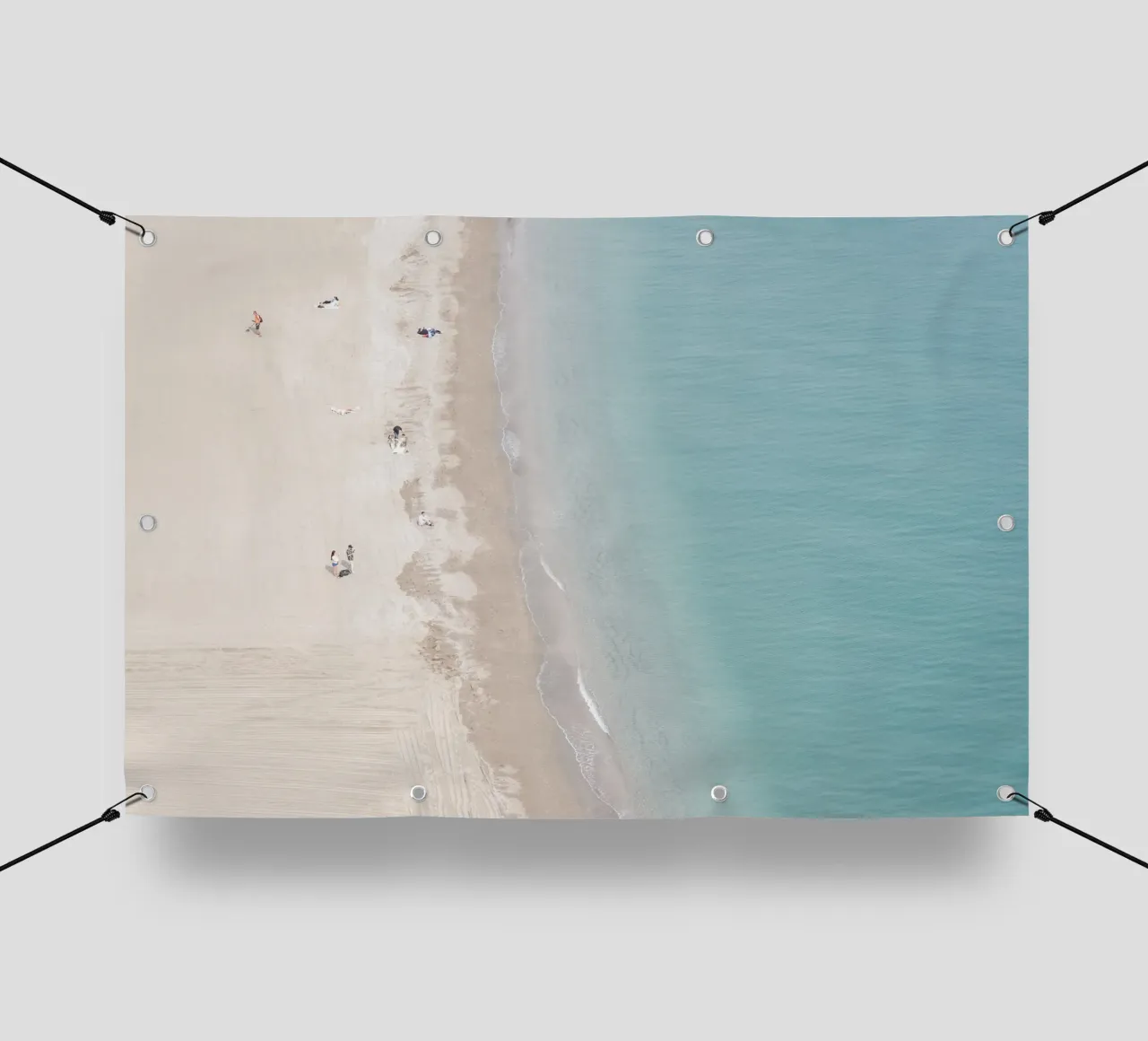 Aerial beach view telo in pvc da photolovers