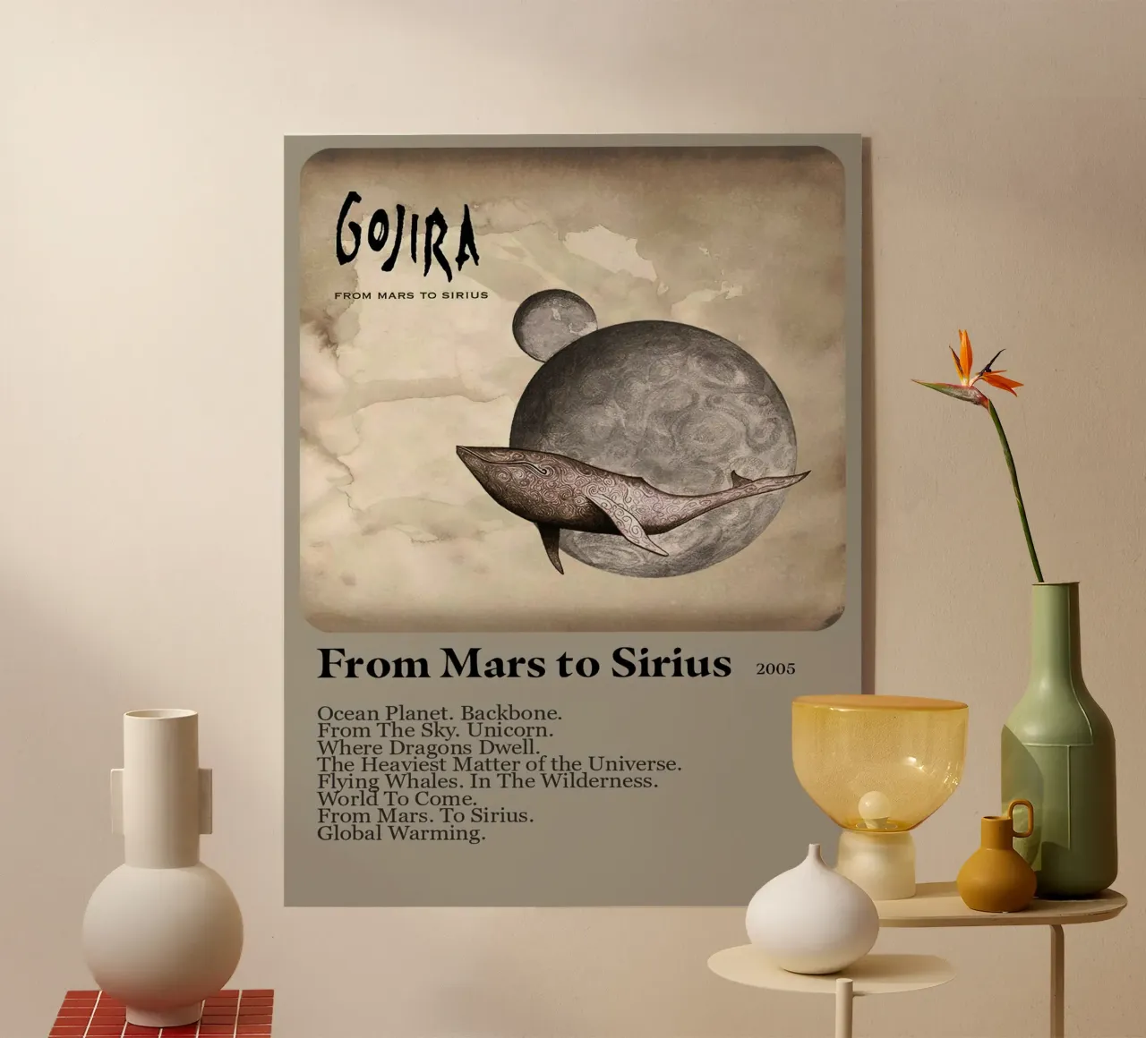 Gojira From Mars To Sirius plexiglass da Brook Soul King