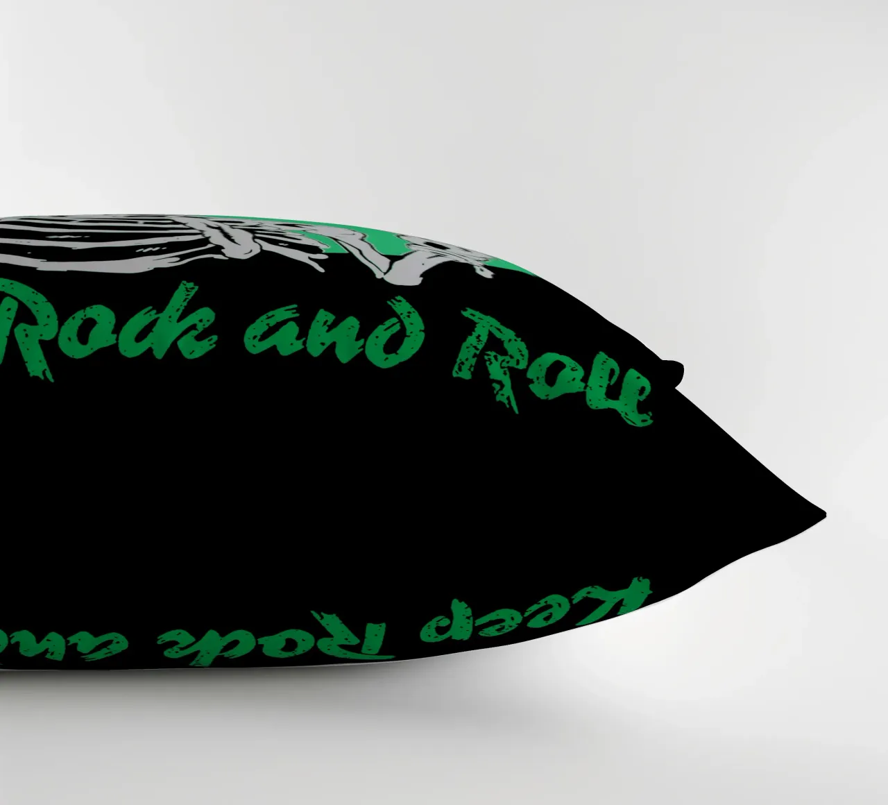 Keep Rock and Roll decorative cushion by Gunawan Rb
