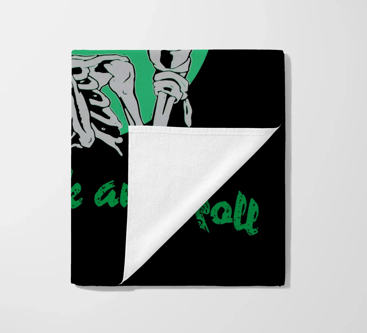 Keep Rock and Roll beach towel by Gunawan Rb