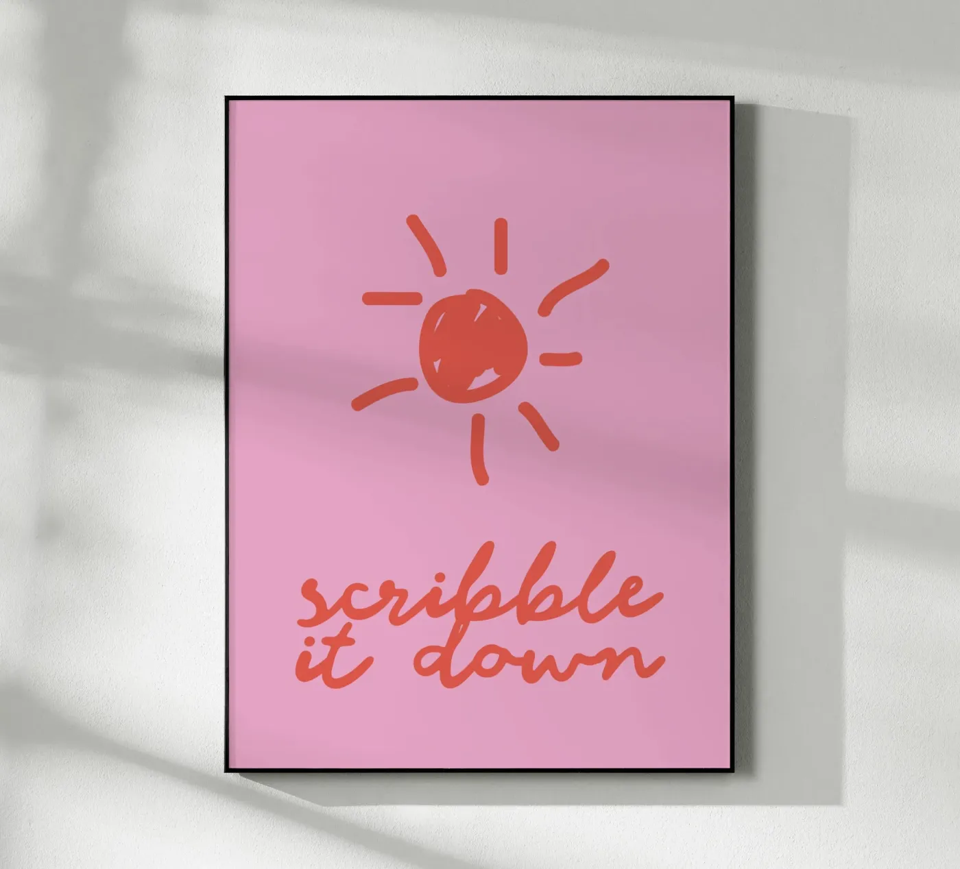 Scribble acrylic glass by Your notes