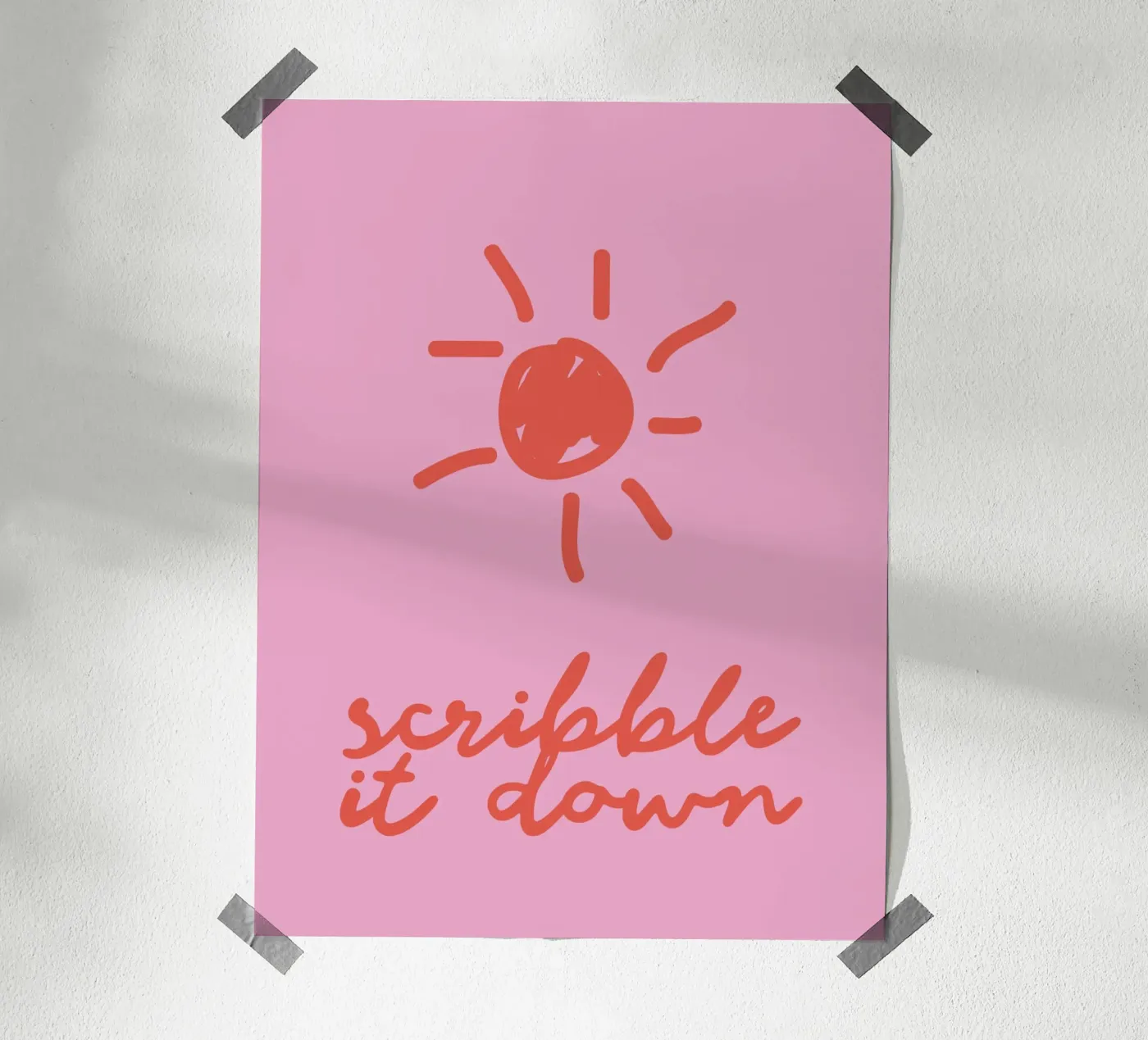 Scribble poster by Your notes
