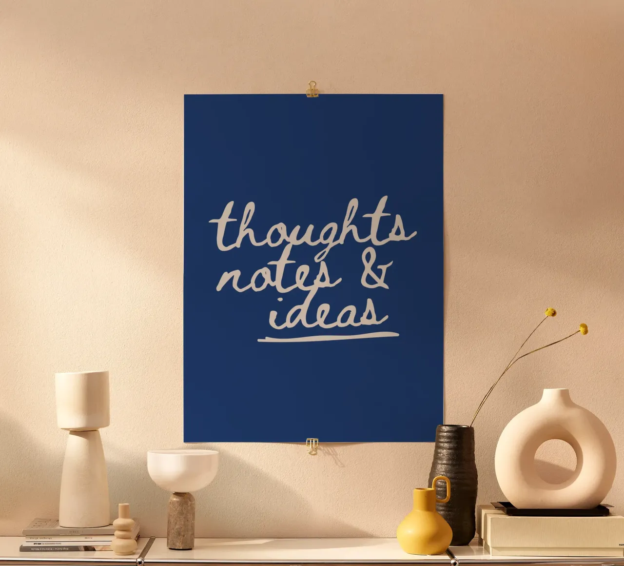 Thoughts poster by Your notes