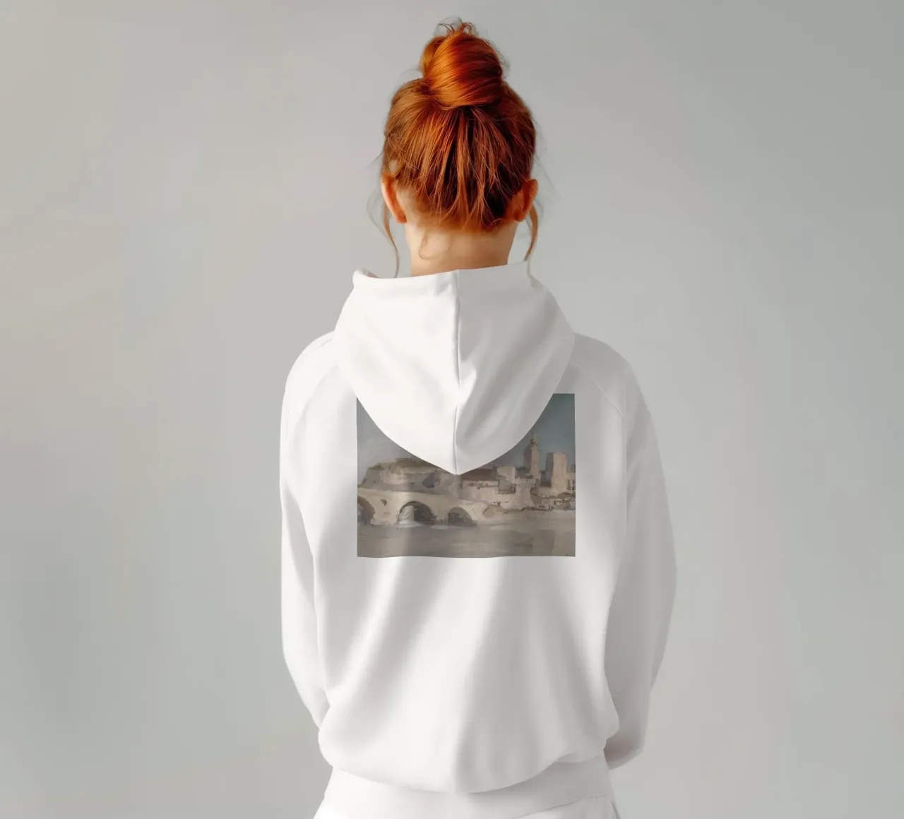 Avignone, città francese, Ponte felpa con cappuccio da Vintage Posters