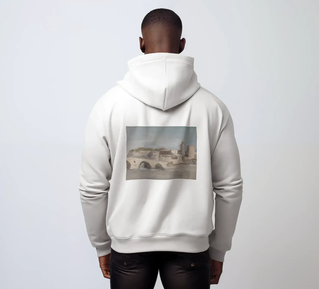 Avignone, città francese, Ponte felpa con cappuccio da Vintage Posters