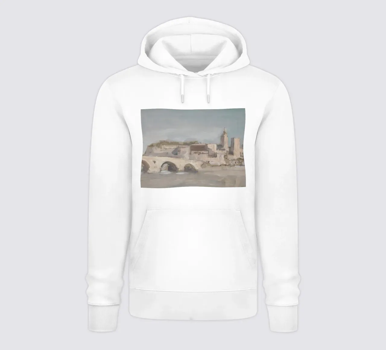 Avignone, città francese, Ponte felpa con cappuccio da Vintage Posters