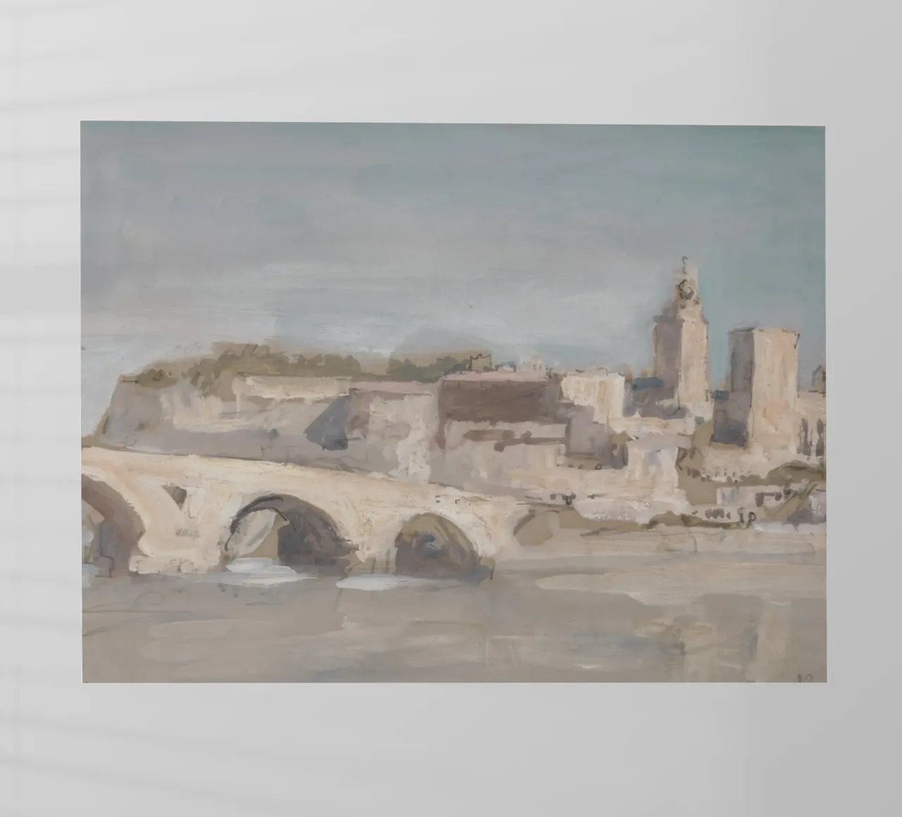 Avignone, città francese, Ponte pellicola backlit da Vintage Posters