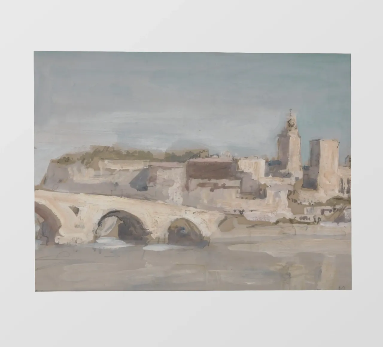 Avignone, città francese, Ponte pellicola backlit da Vintage Posters