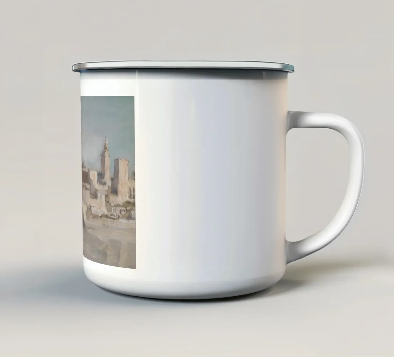 Avignone, città francese, Ponte tazza in smalto da Vintage Posters