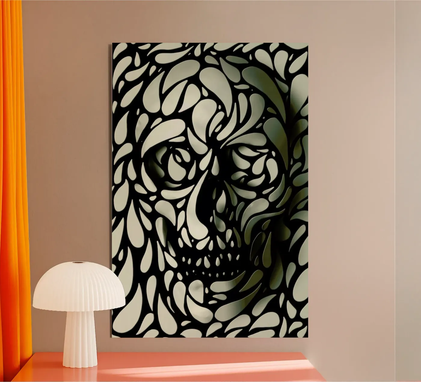 Skull IV alluminio dibond da Ali Gulec