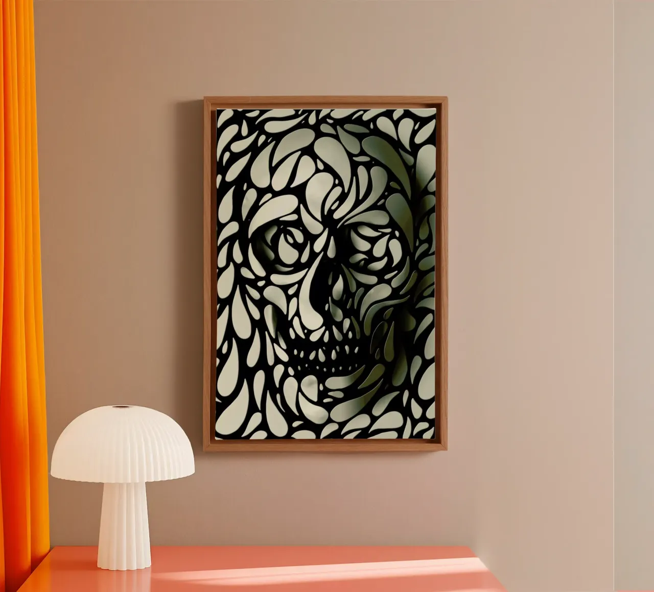 Skull IV canvas by Ali Gulec