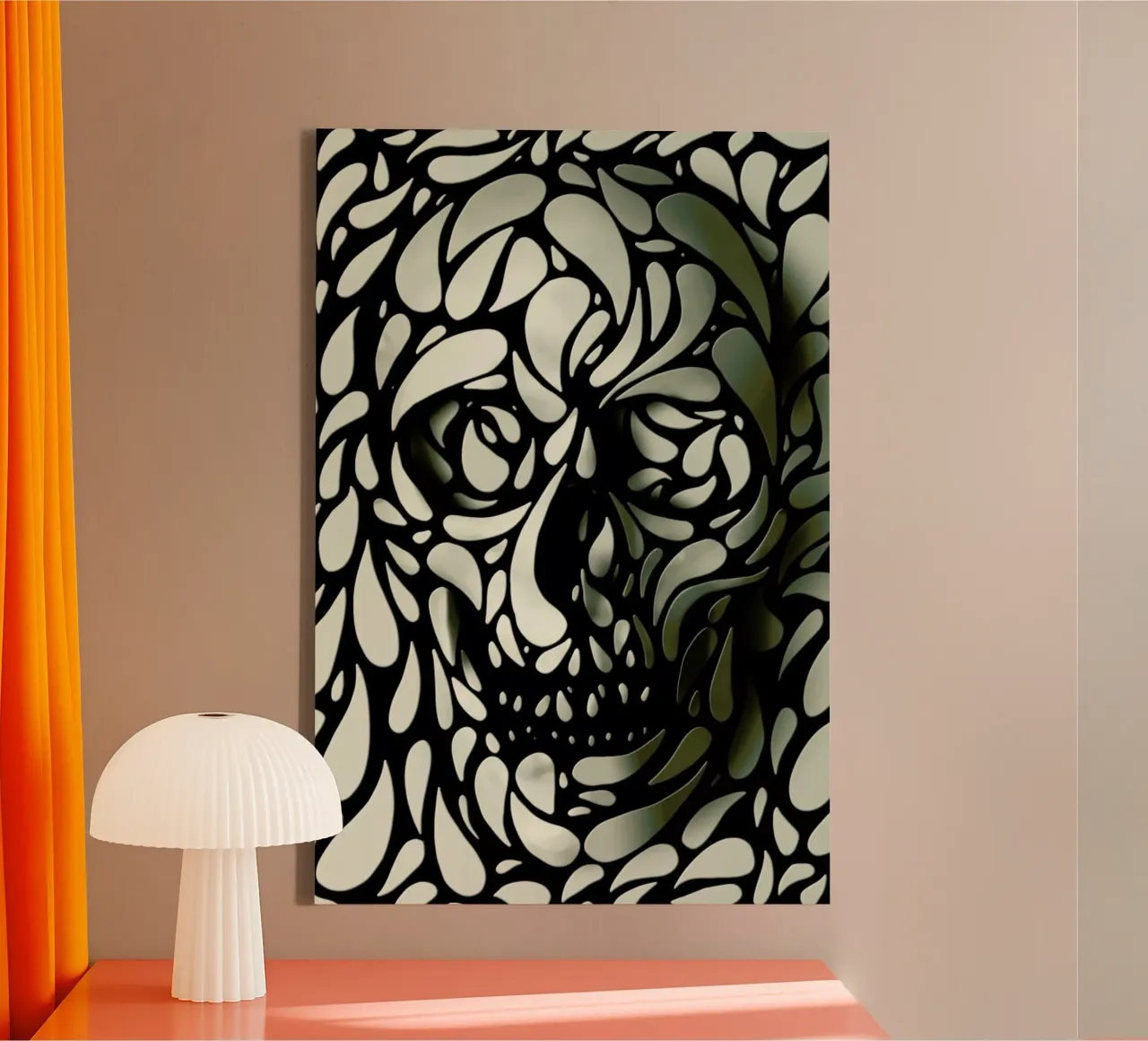 Skull IV canvas by Ali Gulec