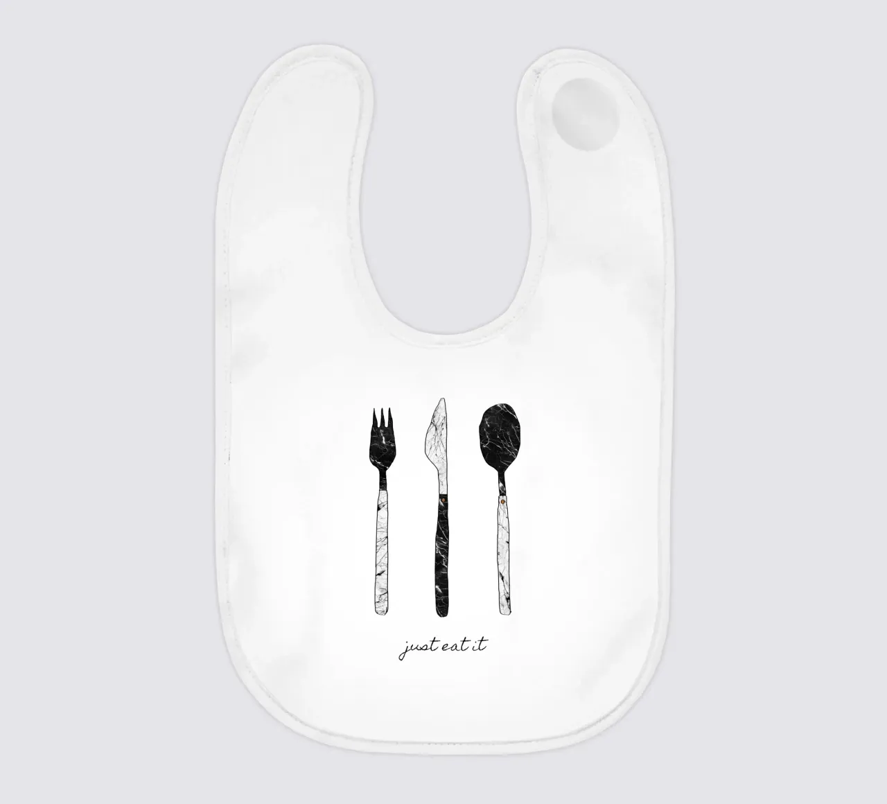 Mangiate e basta bavaglino da Orara Studio