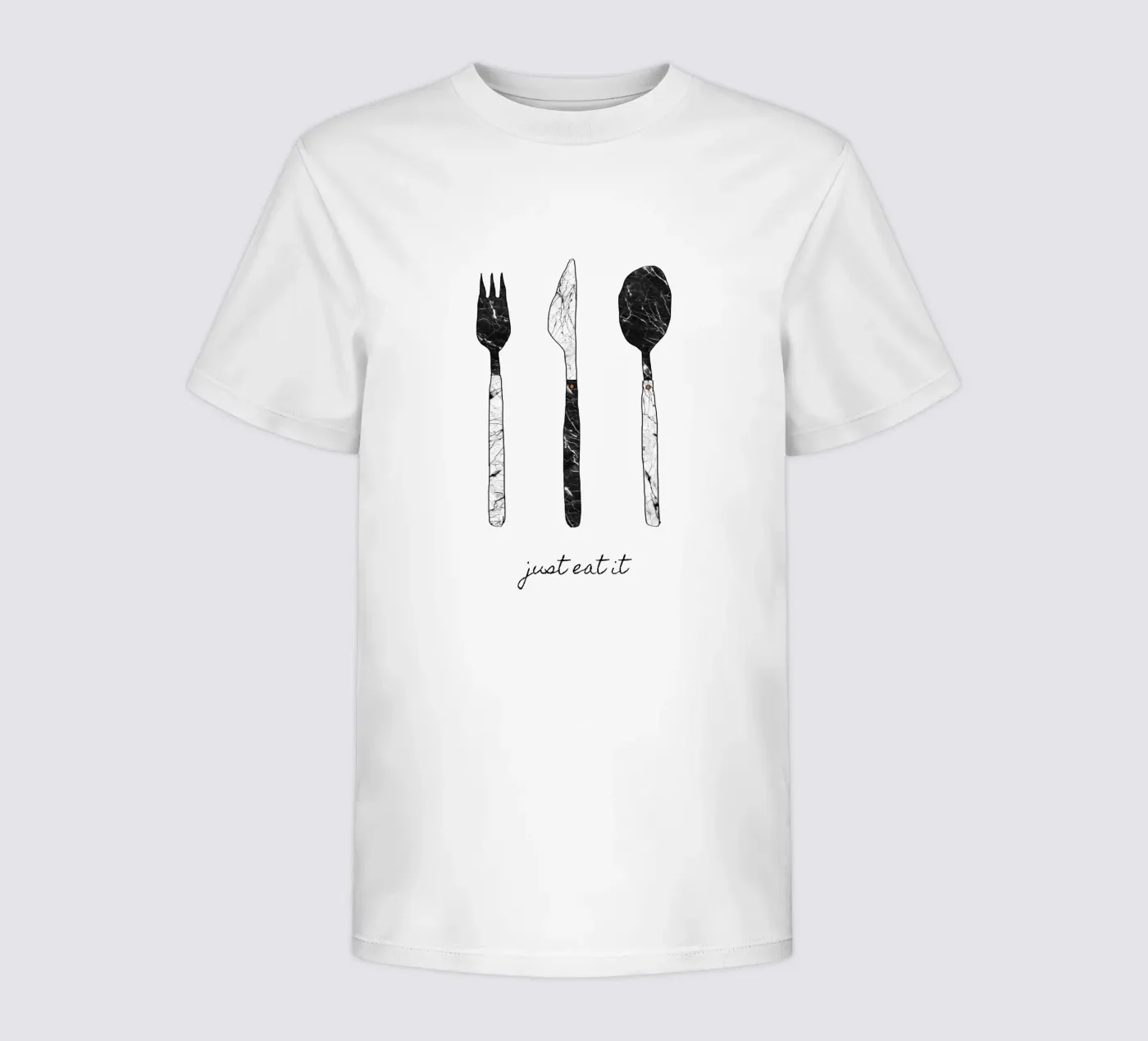 Mangiate e basta t-shirt bambini da Orara Studio