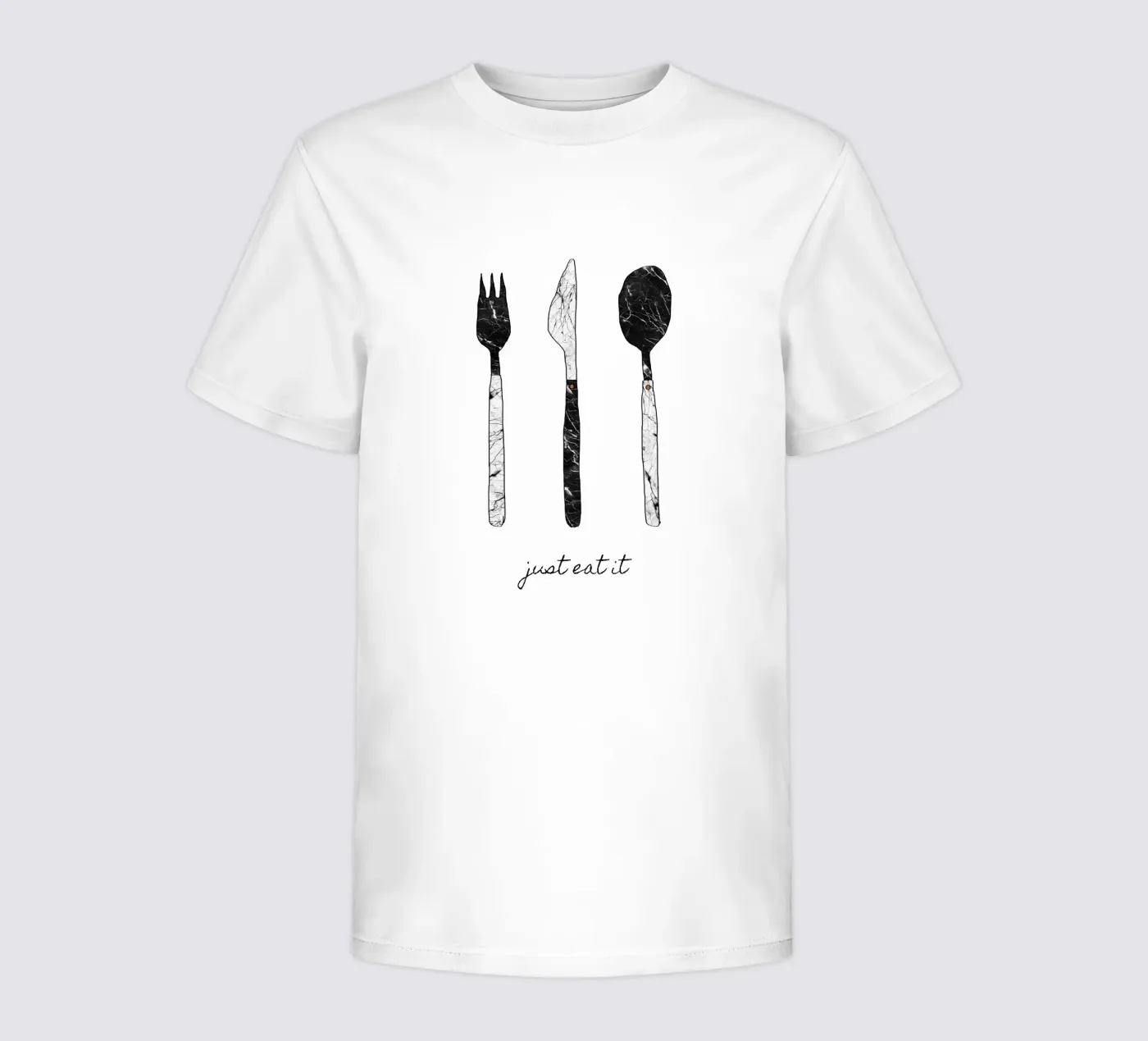 Mangiate e basta t-shirt bambini da Orara Studio