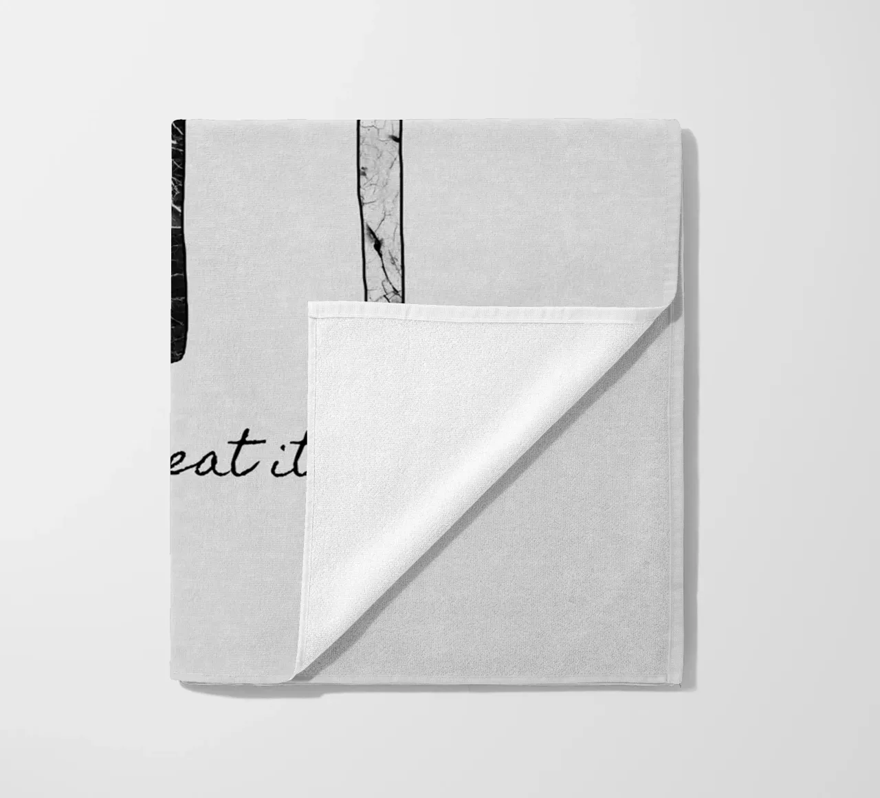 Mangiate e basta telo mare da Orara Studio