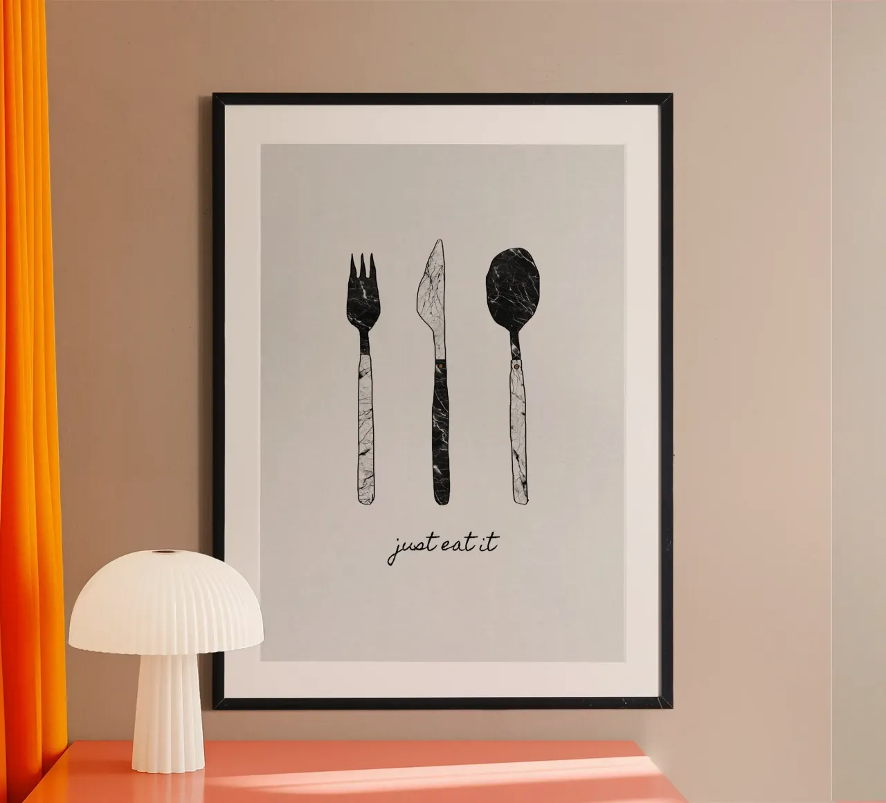 Mangiate e basta poster da Orara Studio