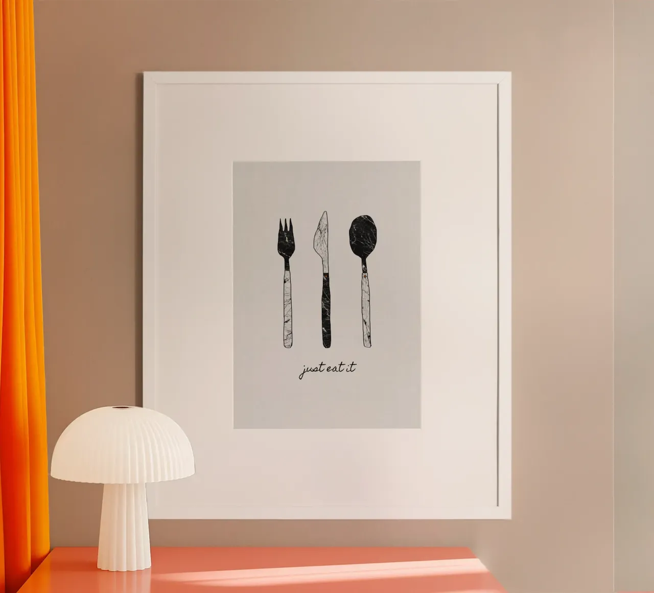 Mangiate e basta poster da Orara Studio