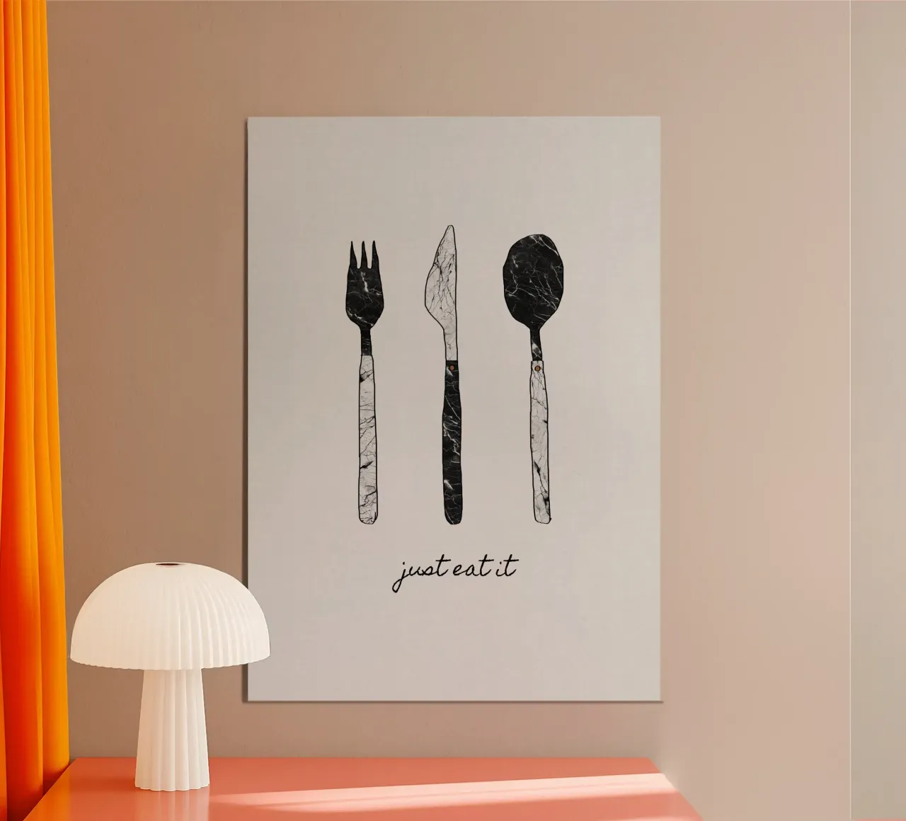 Mangiate e basta poster da Orara Studio