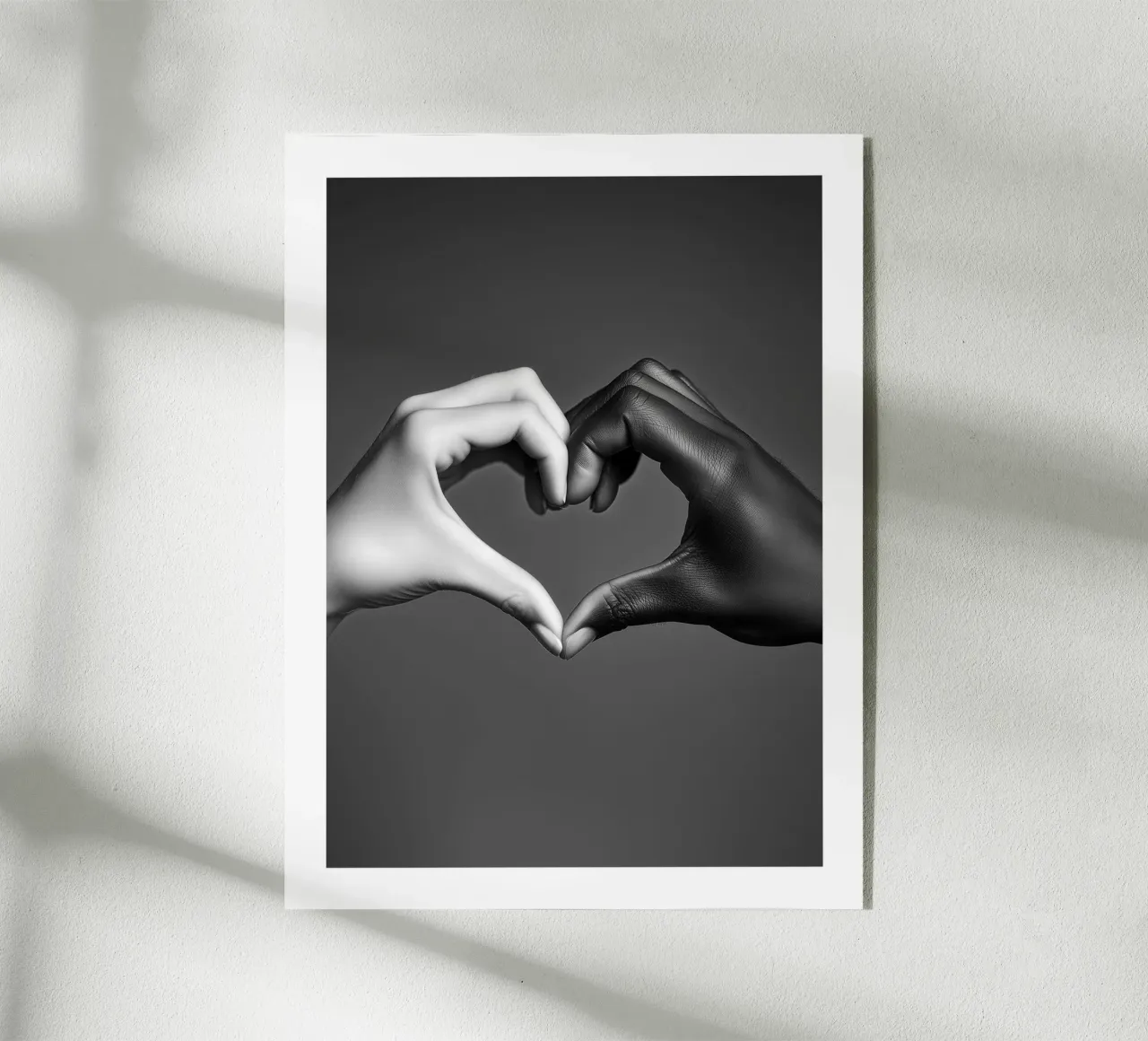 Cuore a due mani plexiglass da Monochrome