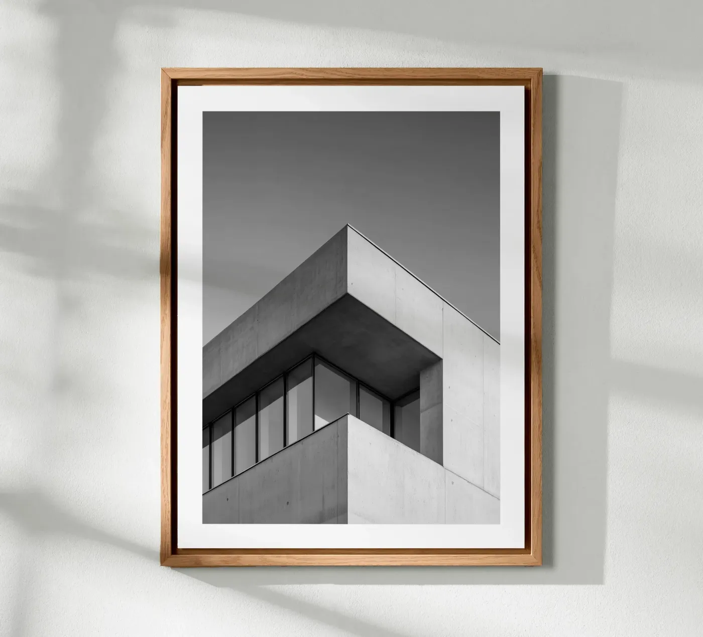Brutalist angle forex-plaat van Monochrome