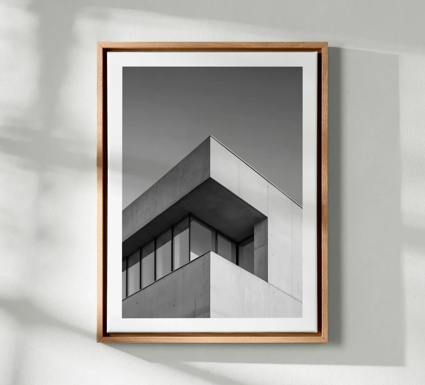 Brutalist angle Leinwand von Monochrome