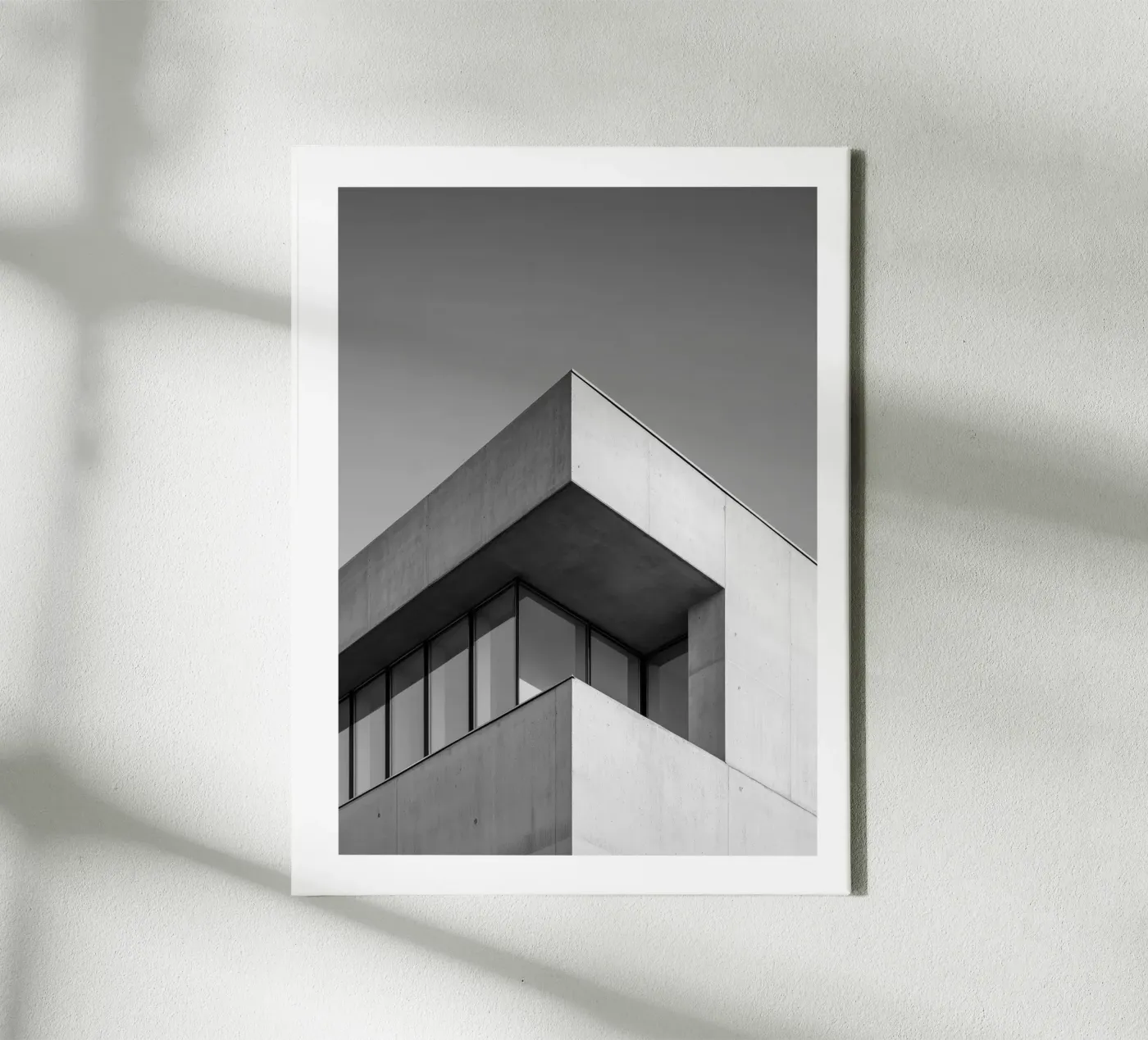 Brutalist angle Leinwand von Monochrome