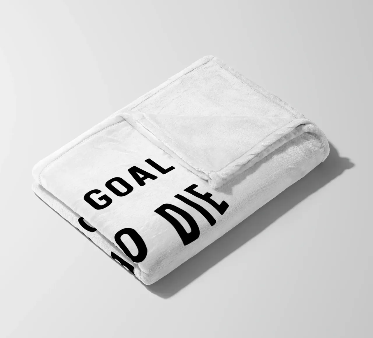 The goal is to die with memories, not dreams, motivation coperta in pile da RB-Quotes