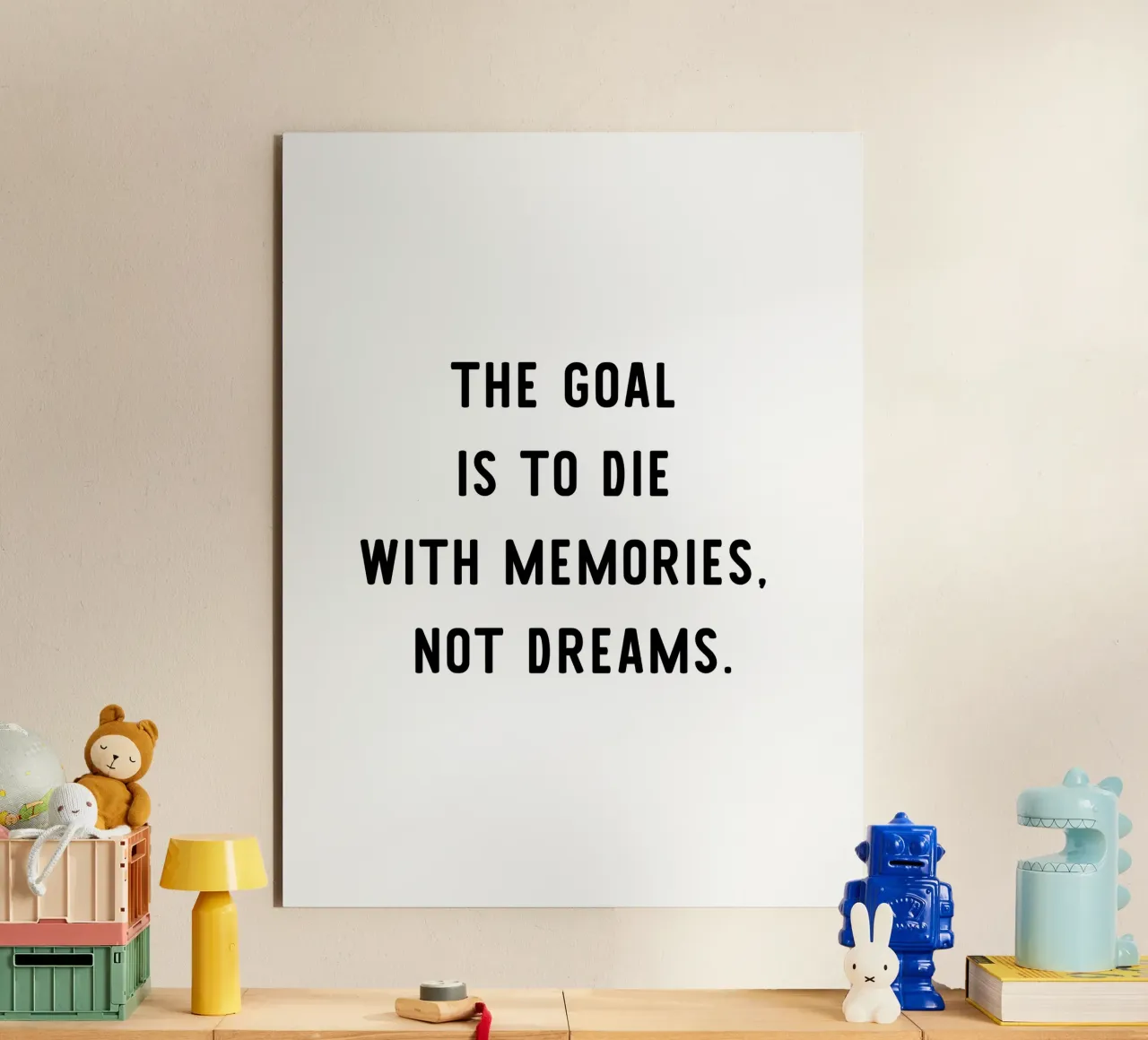 The goal is to die with memories, not dreams, motivation pannello forex da RB-Quotes