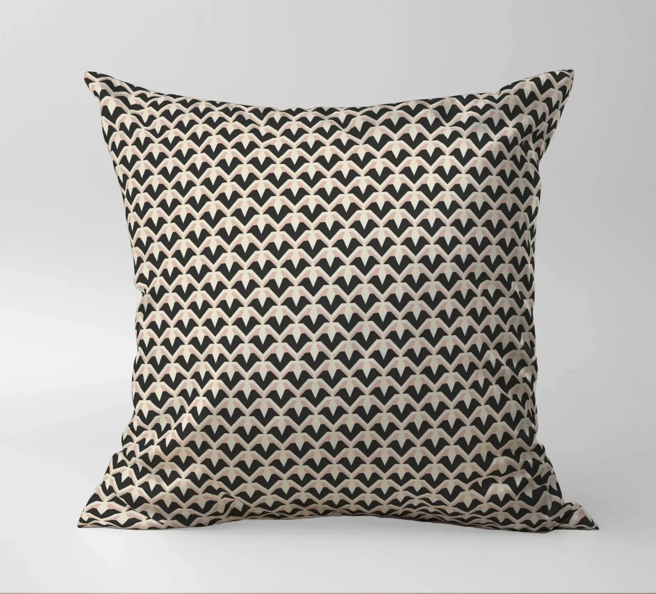 Geometric Pattern of Zigzag Arches decorative cushion by Life of Pie