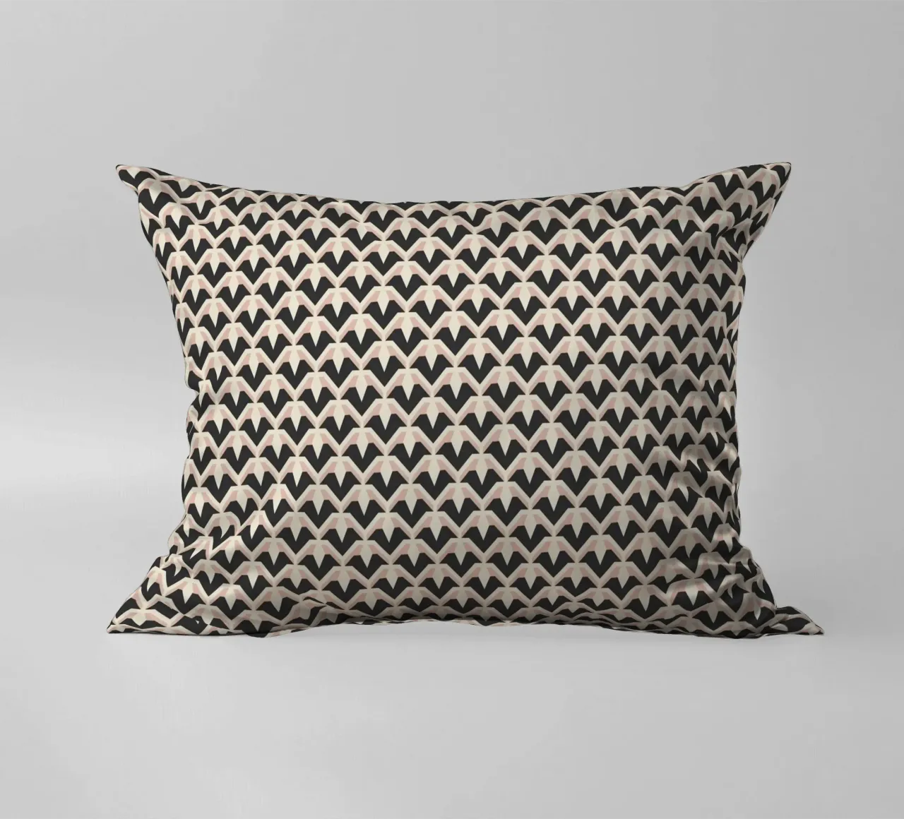 Geometric Pattern of Zigzag Arches decorative cushion by Life of Pie