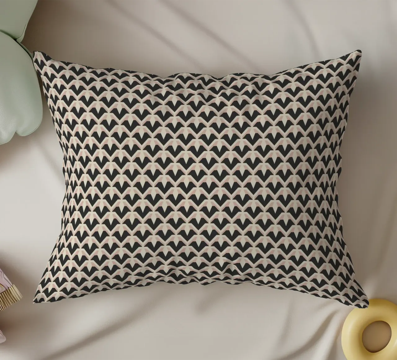 Modello geometrico di archi a zig-zag cuscino da Life of Pie