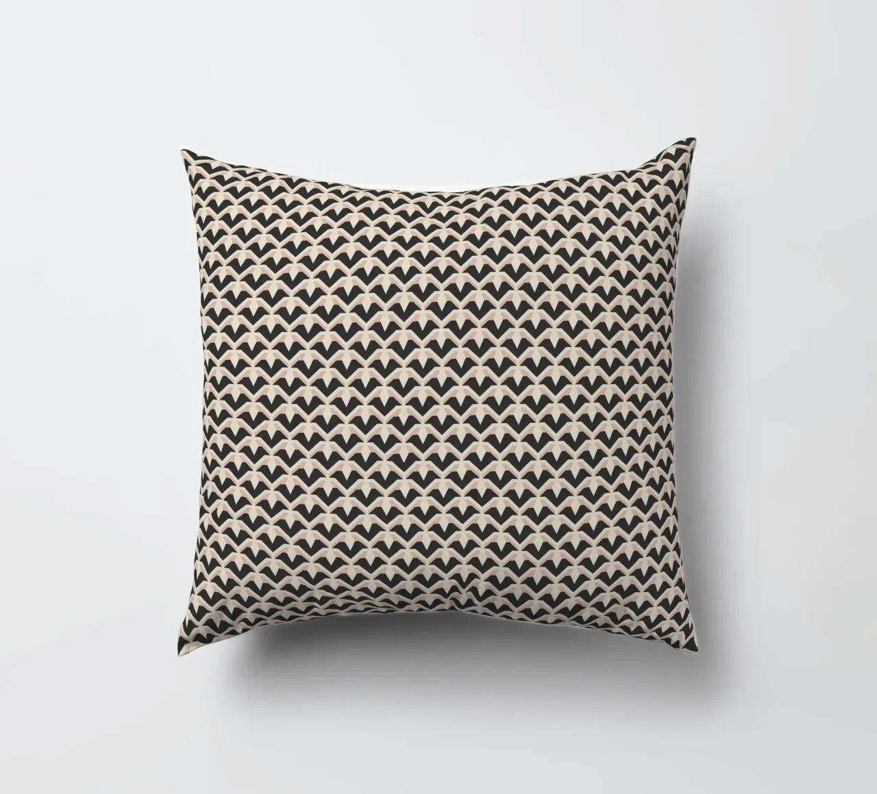 Geometric Pattern of Zigzag Arches decorative cushion by Life of Pie