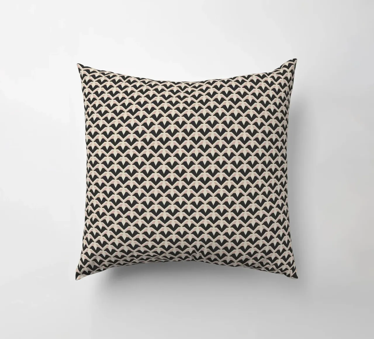 Geometric Pattern of Zigzag Arches decorative cushion by Life of Pie