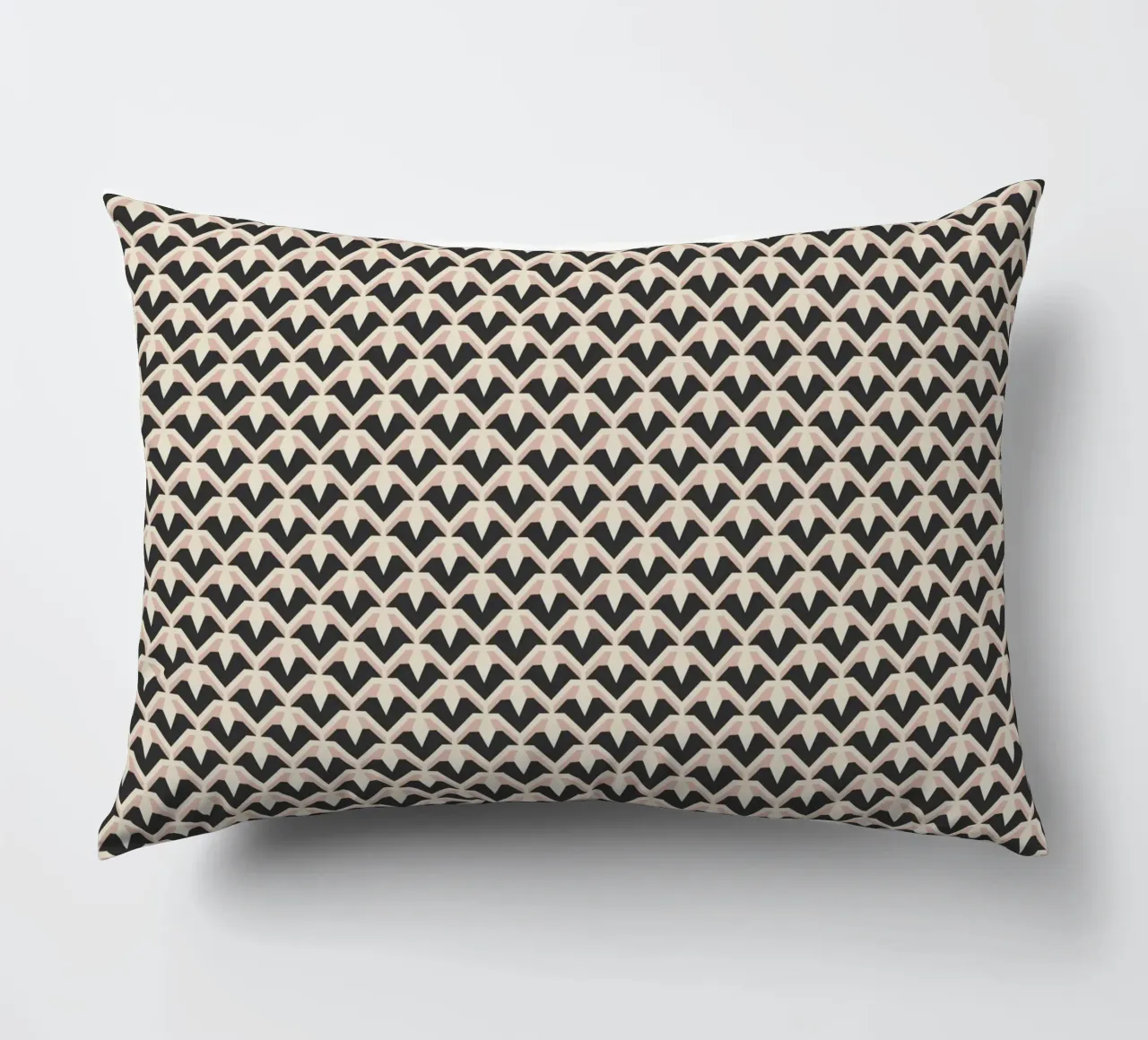 Geometric Pattern of Zigzag Arches decorative cushion by Life of Pie
