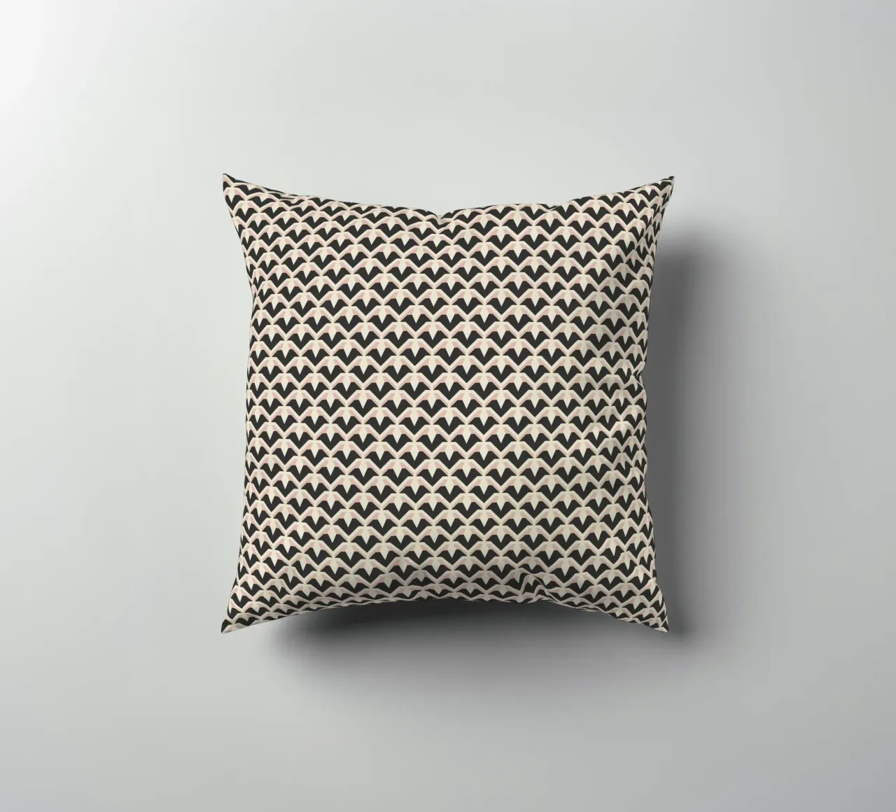 Geometric Pattern of Zigzag Arches decorative cushion by Life of Pie