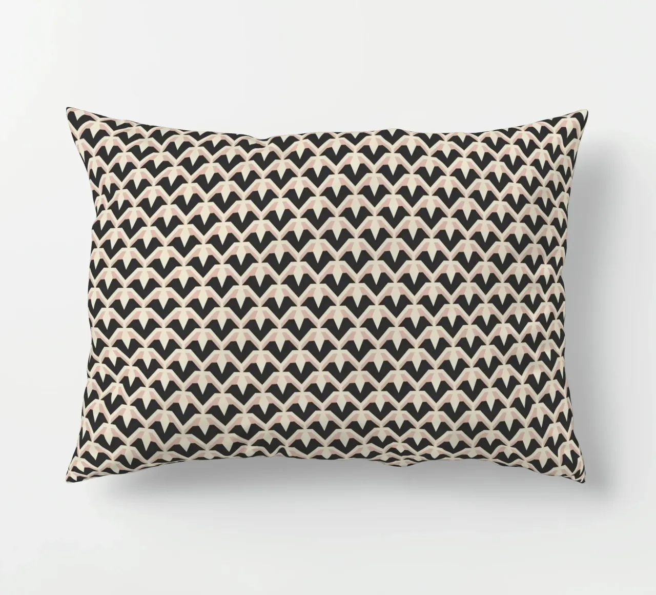 Geometric Pattern of Zigzag Arches decorative cushion by Life of Pie