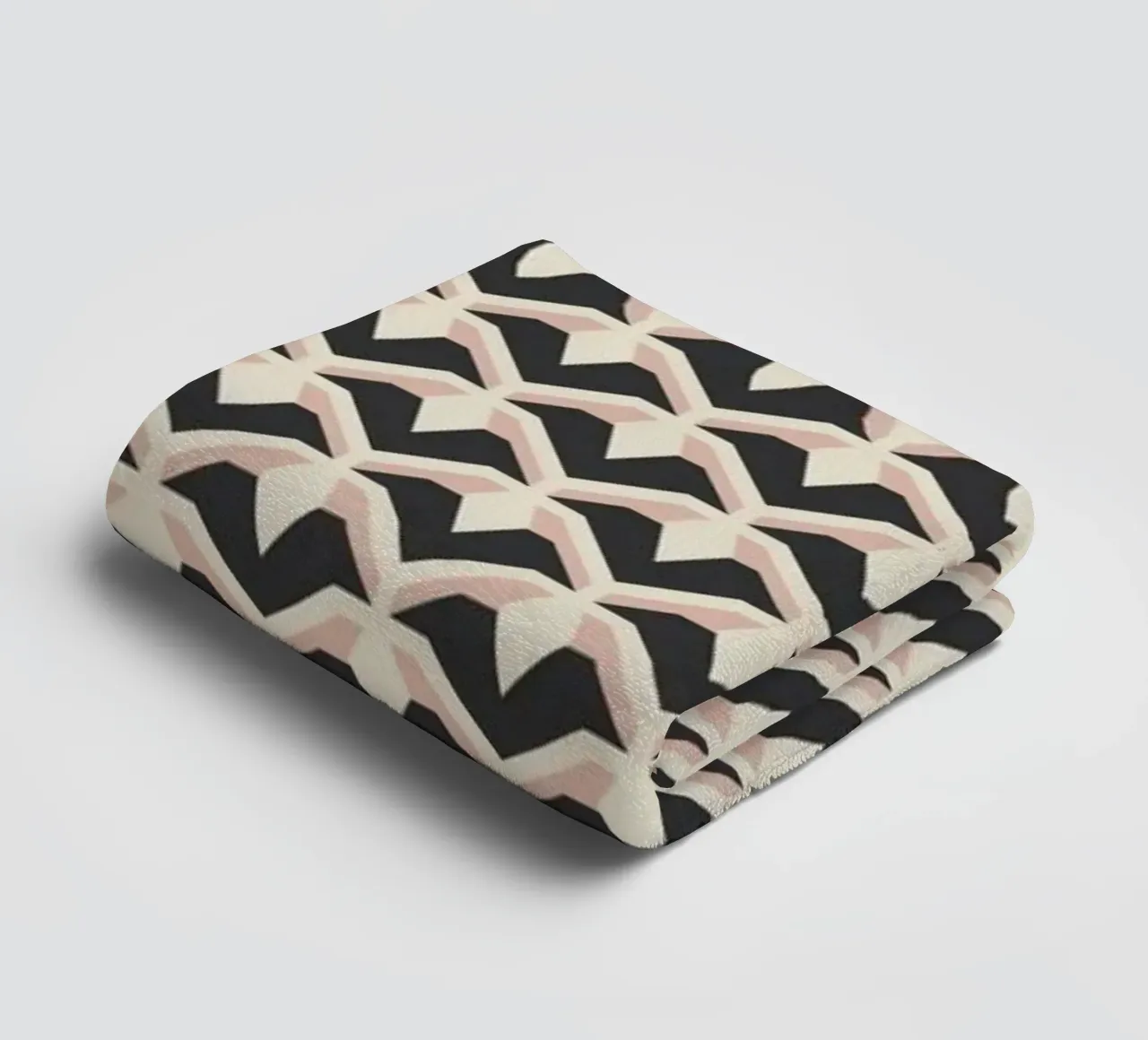 Geometric Pattern of Zigzag Arches towel by Life of Pie