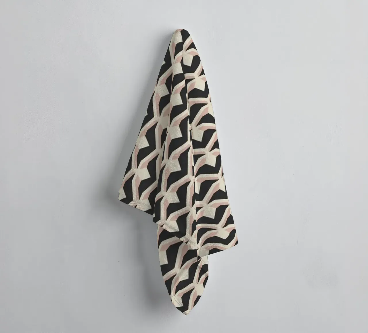 Geometric Pattern of Zigzag Arches towel by Life of Pie