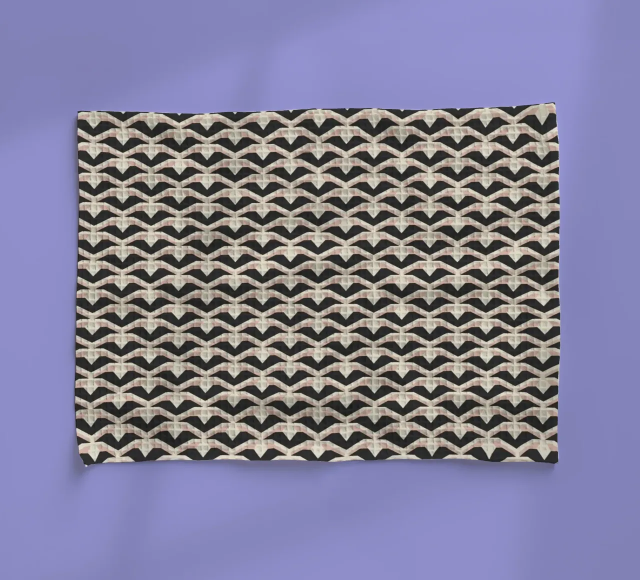 Motif géométrique d'arcs en zigzag torchon de Life of Pie