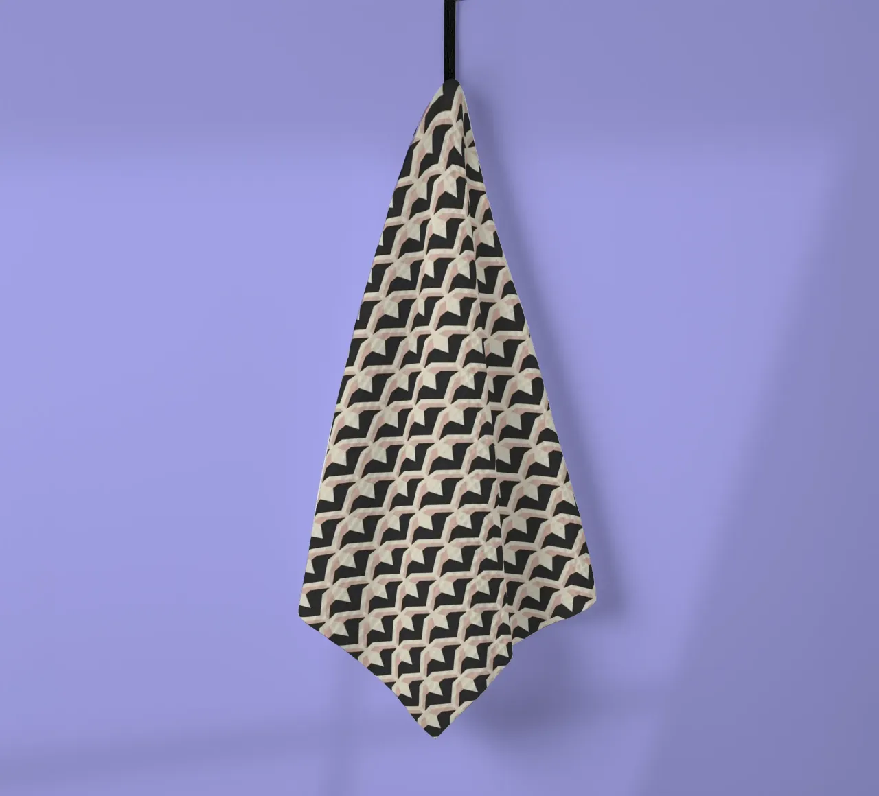 Motif géométrique d'arcs en zigzag torchon de Life of Pie