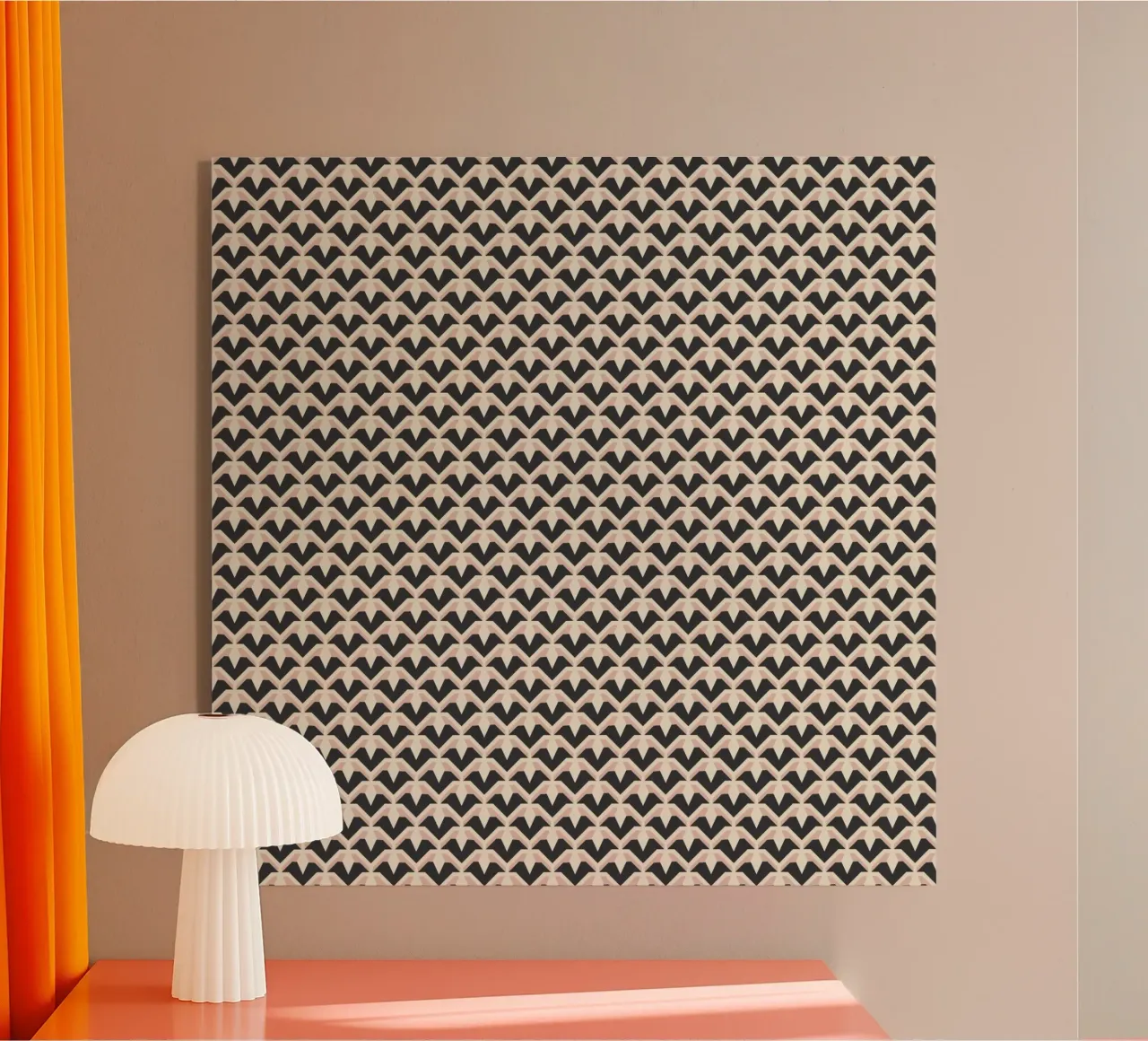 Modello geometrico di archi a zig-zag plexiglass da Life of Pie