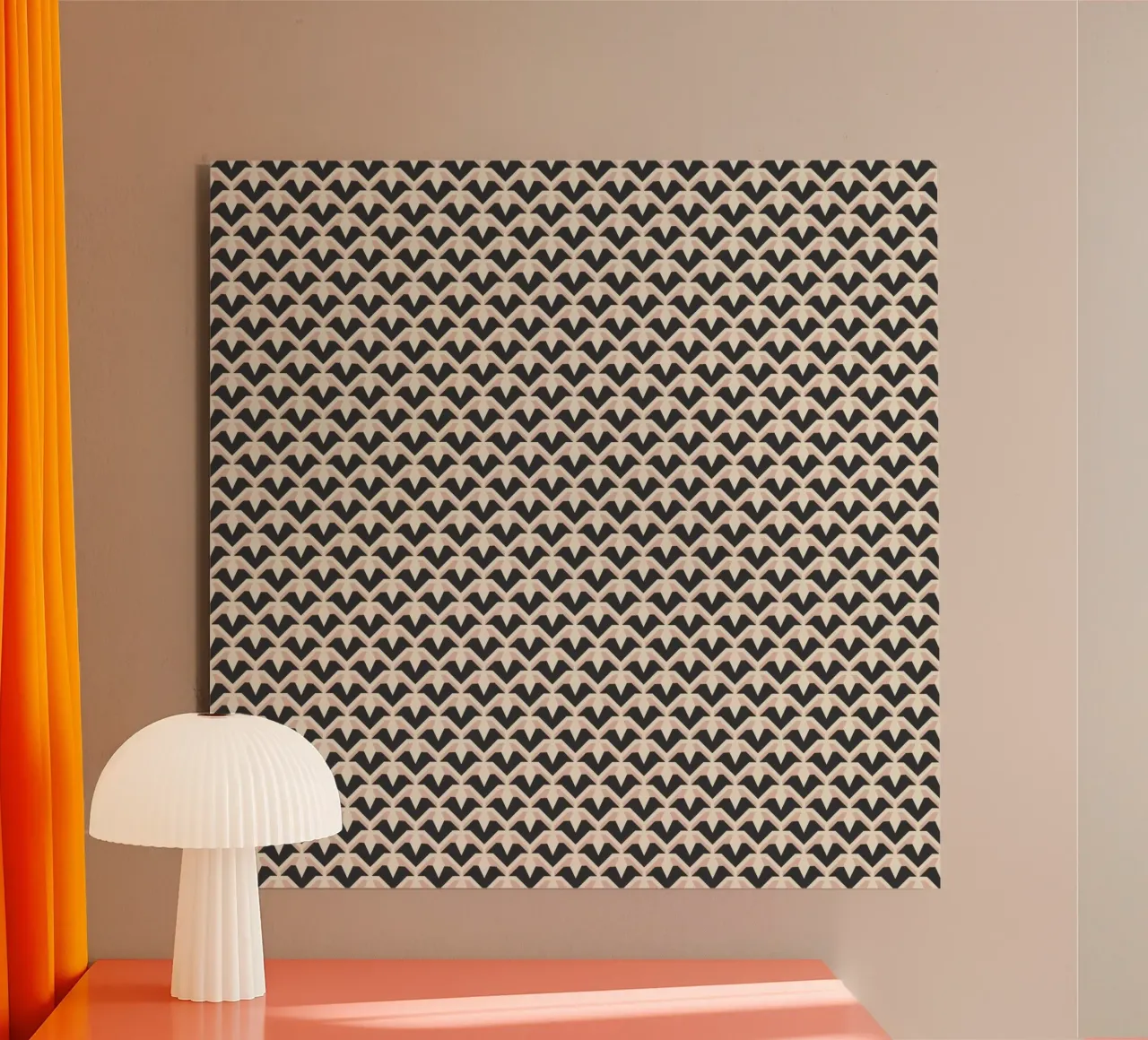 Modello geometrico di archi a zig-zag alluminio dibond da Life of Pie