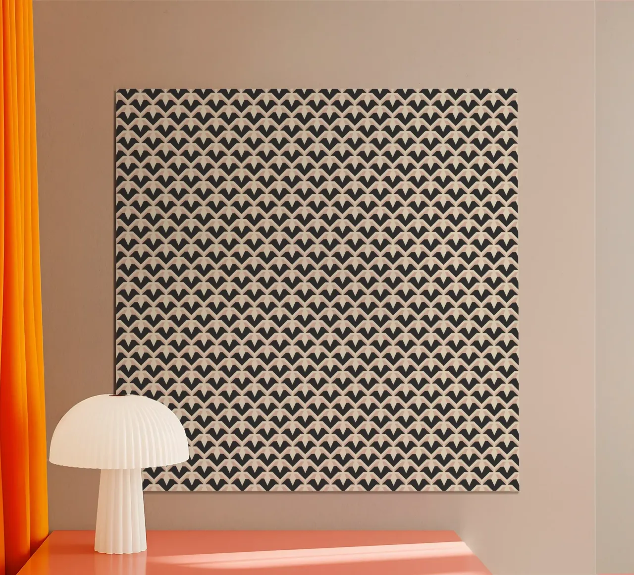 Modello geometrico di archi a zig-zag carta hahnemühle da Life of Pie