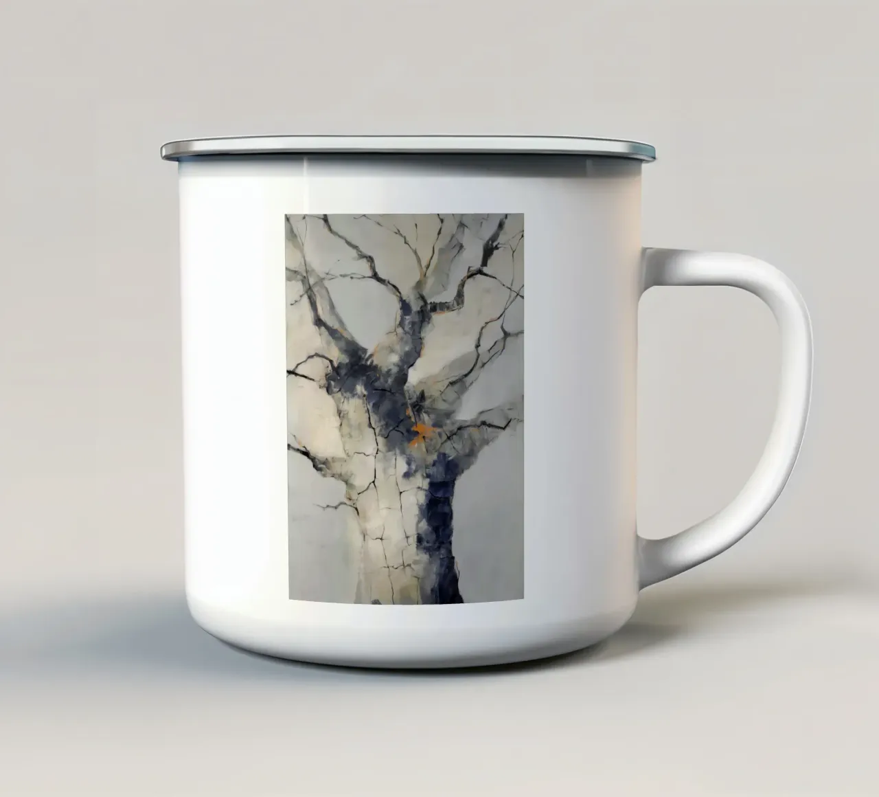 Forme di alberi intrecciati tazza in smalto da Carina Pop & Pastell