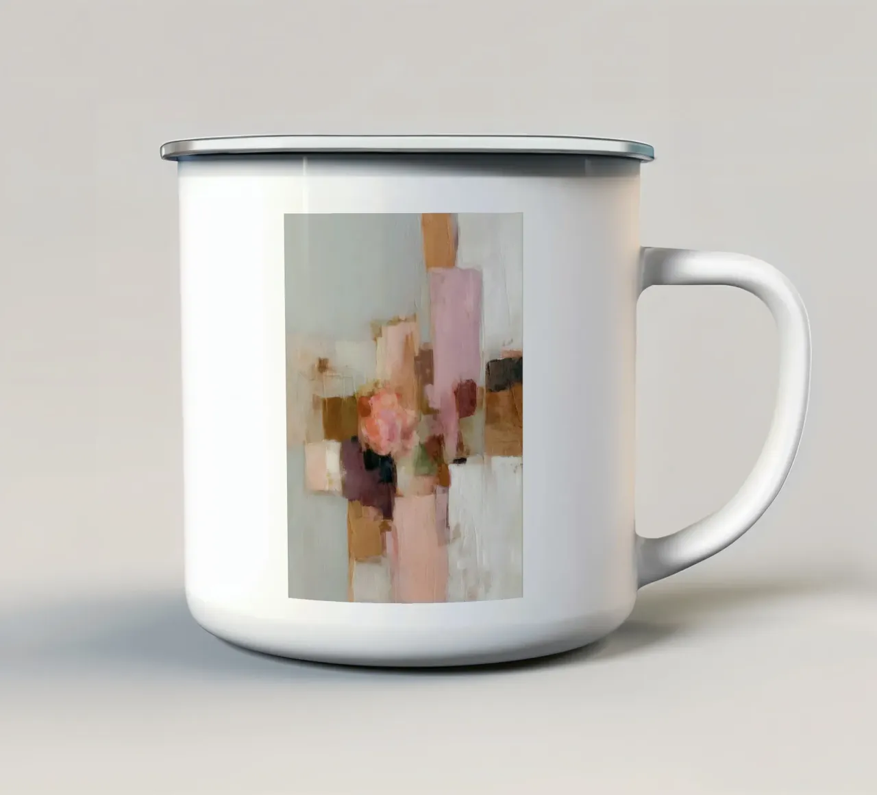 Natuurlijke velden symfonie emaille mok van Carina Pop & Pastell