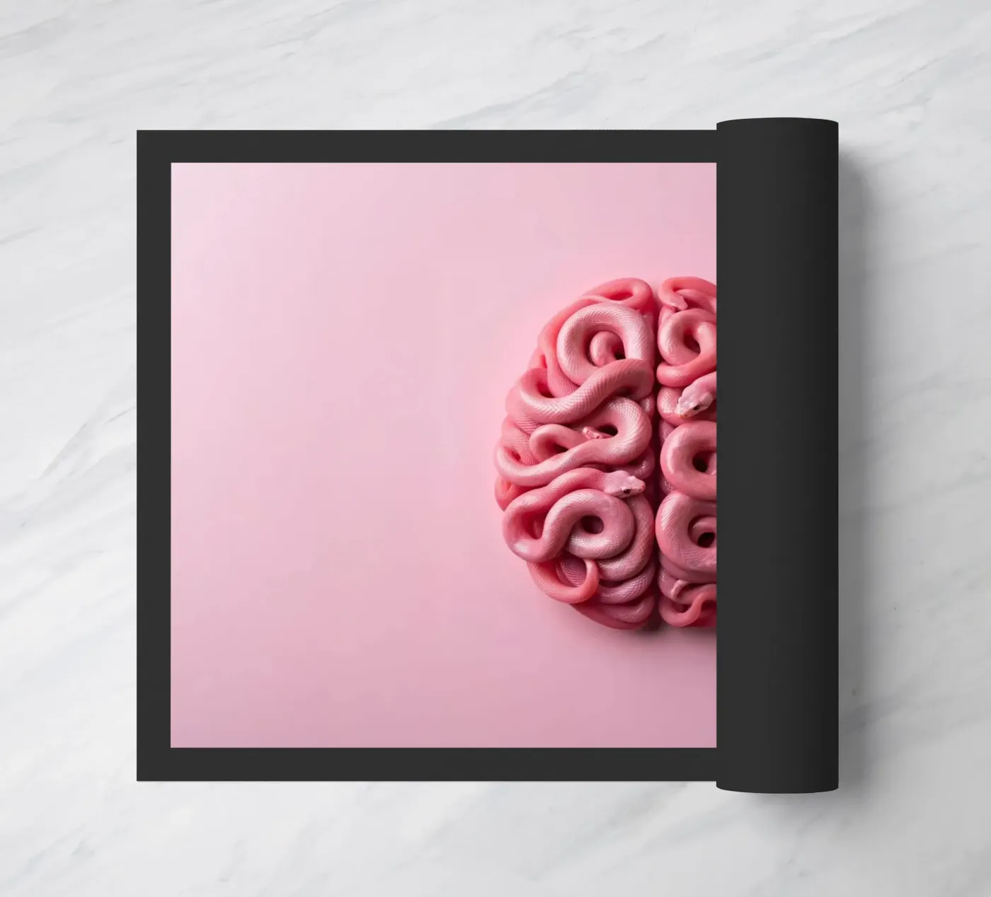 Snake Brain doormat by 360brain
