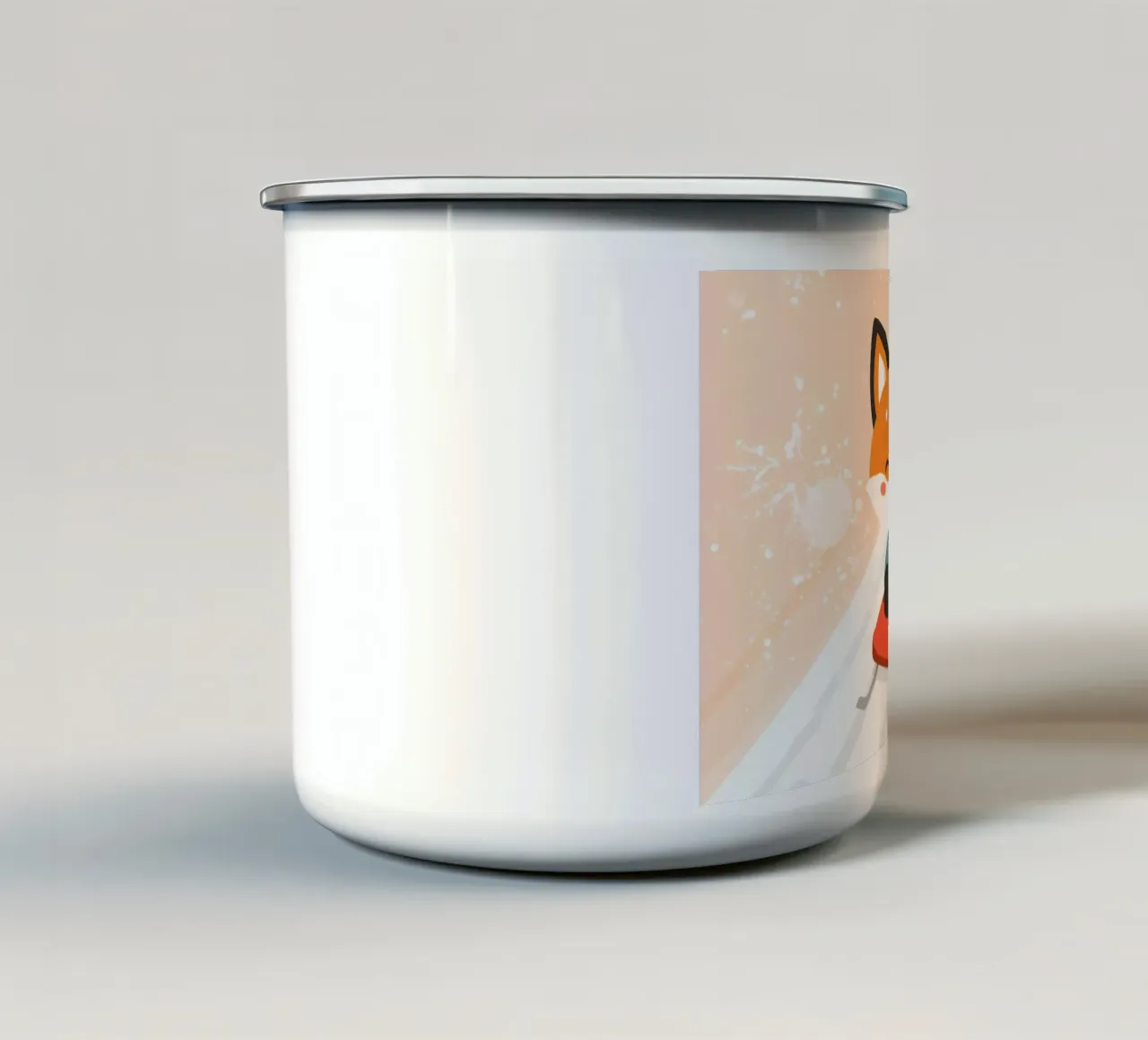 Il giro in slitta sulla neve di Voxy tazza in smalto da Voxy's Adventures