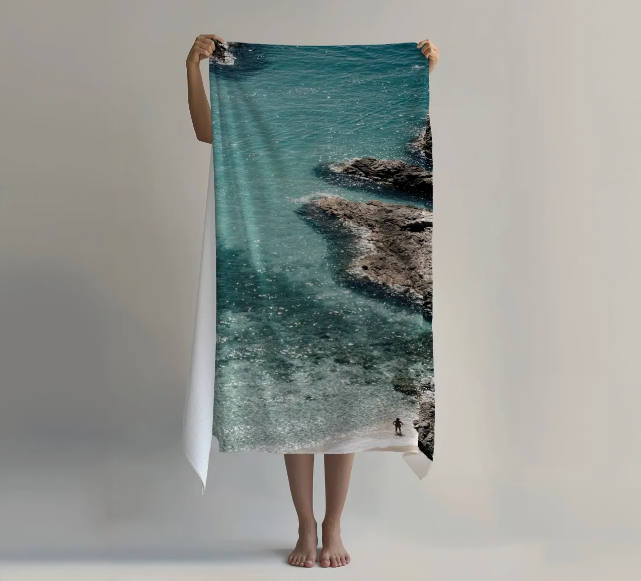 Alone on the beach telo mare da photolovers