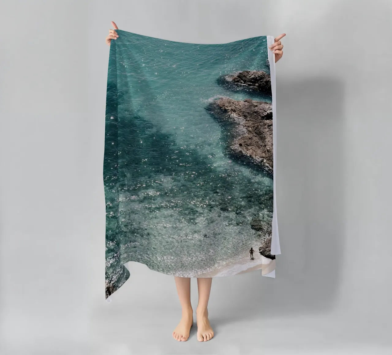 Alone on the beach telo mare da photolovers